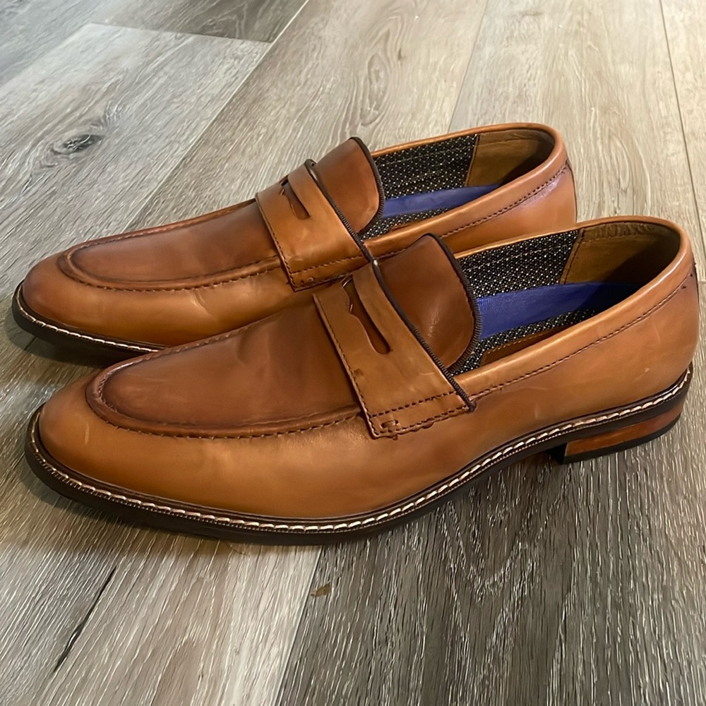 Vince Camuto Lachlan Brown Penny Loafers (Men’s)